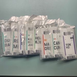 8 different clear cases Iphone 11 pro ticket design